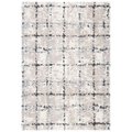 Safavieh 4 x 6 ft. Fontana Shag 800 Contemporary Rectangle Power Loomed Rug - Gray & Ivory FNT868F-4